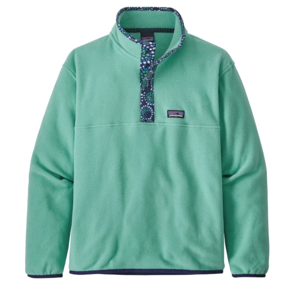 Patagonia Girl’s Teal Micro D Snap-T Pullover